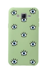 Samsung J7 Core Nazar Gözler Premium Silikonlu Telefon Kılıfı - 1