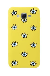 Samsung J7 Core Nazar Gözler Premium Silikonlu Telefon Kılıfı - 3