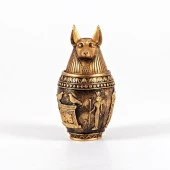 Polyester Antik Mısır Tanrısı Anubis Biblo Kapaklı Kutu thumbnail 1