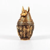Polyester Antik Mısır Tanrısı Anubis Biblo Kapaklı Kutu thumbnail 2
