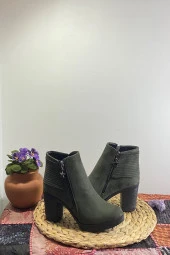 Kadın Süet Topuklu Bot - 2
