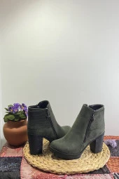 Kadın Süet Topuklu Bot - 3