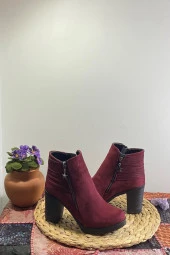 Kadın Süet Topuklu Bot - 6