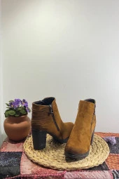 Kadın Süet Topuklu Bot - 12