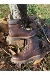 HAKİKİ DERİ OUTDOOR-TREKKİNG BOT KAHVERENGİ - 2