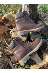 HAKİKİ DERİ OUTDOOR-TREKKİNG BOT KAHVERENGİ - 4