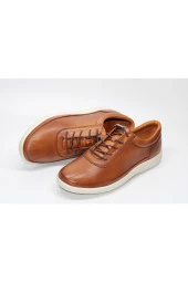 MARYJANE HAKİKİDERİ ORTOPEDİK DÜZ TABAN LASTİK BAĞCIKLI GÜNLÜK  RAHAT ÇARIK AYAKKABI - 7