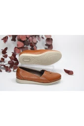 MARYJANE HAKİKİDERİ DÜZ TABAN POLİÜRETAN HAFİF TABAN GÜNLÜK RAHAT AYAKKABI - 6