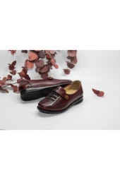 MARYJANE HAKİKİ DERİ DÜZ TABAN LASTİKLİ CIRTLI GÜNLÜK RAHAT AYAKKABI - 2