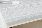 Finezza Catherina Lüx Dantelli Monoray Kumaş Krem Masa Örtüsü 170x230 cm - 999 - 5