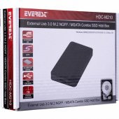 EVEREST HDC-M210 USB3.0 M.2 NGFF/MSATA COMBO SSD - 5
