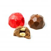 Dökme Yaldızlı Elmas Çikolata Kırmızı 250g - 1