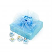 Erkek Bebek Çikolatası Dekorlu Bebek Çikolatası Kutulu (50 Adet) thumbnail 4