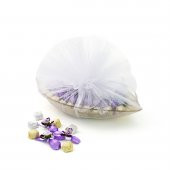 Süslü Cam Tabakta Karışık Sargılı&Dekorlu Çikolata 1480g - 1