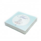 Erkek Bebek Çikolatası 48 Adet Madlen Çikolata Mavi Kedi - 2