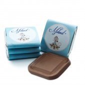 Erkek Bebek Çikolatası 48 Adet Madlen Çikolata Mavi Kedi - 3