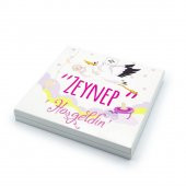 Kız Bebek Çikolatası 48 Adet Madlen Çikolata Sarı Leylek - 2