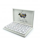 İsme Özel Söz Nişan Çikolatası 162 Adet Napoliten Çiçekli thumbnail 1