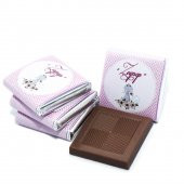 Kız Bebek Çikolatası 162 Adet Napoliten Çikolata Pembe Kedi - 3