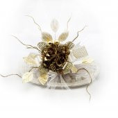 Gümüş Tepside Yaldızlı Çikolata Söz Nişan Tepsisi 900g - 1