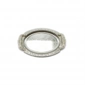 Gümüş Tepside Yaldızlı Çikolata Söz Nişan Tepsisi 900g - 5