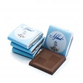 Nin Erkek Bebek Çikolatası Metal Yuvarlak Kutu Mavi Kedi Baskılı (80 Adet Napoliten Çikolata) - 5