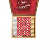 Sevgililer Günü Çikolatası Seni Seviyorum Baskılı Çikolata - 5