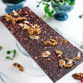 Ceviz-Çilekli Çikolata Rüyası Bitter Tablet Çikolata 110g thumbnail 2