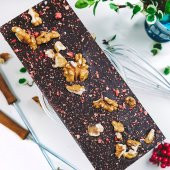 Ceviz-Çilekli Çikolata Rüyası Bitter Tablet Çikolata 110g thumbnail 6