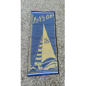 Plaj Hasırı Let's Go Yazılı Lacivert 60x150 cm - 1