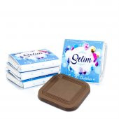 Nin Erkek Bebek Dökme Bebek Çikolatası Mavi Balon (70 Adet Madlen Çikolata) thumbnail 1