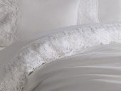 Fransız Dantelli Legend Çeyizlik Nevresim Takımı Krem thumbnail 2