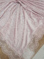 Finezza Pera Lüx  Dantelli Kadife Kumaş Pudra Masa Örtüsü 160x220 cm - 1007 - 4