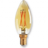 CATA CT-4280 4W RUSTİK LED BUJI AMPUL (E-14)(AMBER) - 1