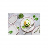 The Mia Dots 24 Parça Kırmızı Kahvaltı Takımı DOTS069 - 2