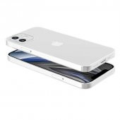 iPhone 12 Kılıf Şeffaf Lüx Sade Tasarım Blok - 7