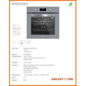 Silverline Bo6502s02-Cs5335s01-3420 Classy Gri Cam Ankastre Set - 4