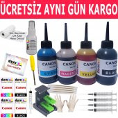 CANON iP2850 MG2400 MG2450 KARTUŞ MÜREKKEP DOLUM SETİ 4X100ML (PG 545 CL 546) RENK Non Oem - 1