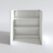 Kenzlife Banyo Ecza Dolabı Aynalı Kapablanka Byz 060*060*17 Çamaşır Mutfak Kapaklı Arkalıklı - 3