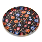 Glore Tuana Prl Altın Cam Tepsı 35 - 1