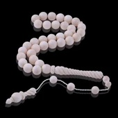 Küre Kesim İşlemeli Fildişi Tesbih 41 Gr thumbnail 2