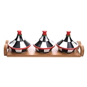 Damalı 3 lü Bambulu Kahvaltı Seti - 1