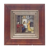 Osman Hamdi Bey Kahve Ocağı 2 Boyutlu Ahşap Tablo - 1