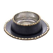 Nusnus Bakır Eritme Tabaklı Çerezlik Orta Boy - 1