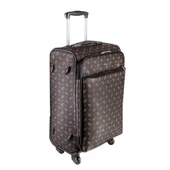 Cantaş CS Baskılı 4 Tekerlekli Orta Boy Valiz 555013 Kahverengi - 2