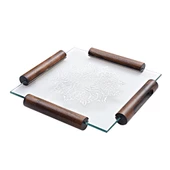 Camhare Taç Platin Kare Tepsi No 4 - 1