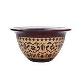 Camhare Kahverengi Dekor Kase - 1