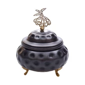 Nusnus Bakır Gamzeli Şekerlik Siyah - 1