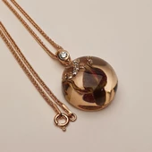 AmbeNus671 Gonca & Gümüş Sonsuzluk Kolye thumbnail 4