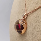 AmbeNus671 Gonca & Gümüş Sonsuzluk Kolye thumbnail 2